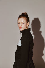 Lace 7 Track Top Black