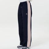 ラインカラーブロックワイドトラックパンツ / Line color block wide track pants