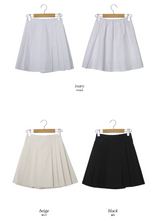 ピンタックプリーツミディスカート (3color)