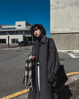 [WOOL 50%] [MADE] wool maxi trench mac coat