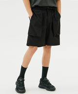 SIDE FLAP POCKET SHORTS (KHAKI) (6585208832118)