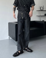 ノンフェードリネンワイドパンツ/MG516 Non-Fade Linen Wide Pants (2 colors)