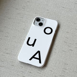 エモーションアイフォンケース/emotion case (white)