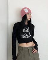 シーズンロゴセミウォーマークロップTシャツ
