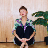 [Hawaiian Shirt] Life in Travel-Tie-dye Purple (6626232434806)