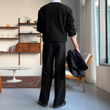 LMN Def Pintuck Wide One Tuck Bendable Slacks (6 colors)