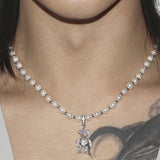 6mmパールリトルボールチェーンネックレス/6mm Pearl Little Ball Chain Necklace