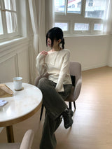 コーヘンリリーフウォッシュドストレートポケットストリングデニムパンツ