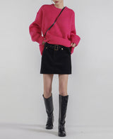 (UNISEX) サイレンスウールオーバーニット