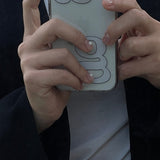 クリアビッグロゴアイフォンケース/clear big logo case