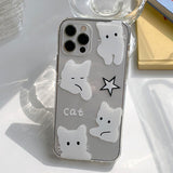 ホワイトキャットフォーンケース / White cat Phone Case