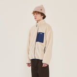 グラフィックフリースジャケット/GRAPHIC FLEECE JACKET IVORY (6698688479350)