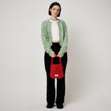 METAL KNIT CARDIGAN, GREEN