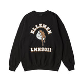 アーチプリンティングスウェット/ARCH PRINTING SWEAT SHIRT-BLACK