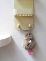 Cosymosy Ugly Bird Keyring - Ash Brown