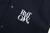 エッセンシャルロゴバーシティジャケット / ESSENTIAL LOGO VARSITY JACKET_NAVY