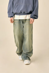 VINTAGE WASHED-OUT DENIM PANTS