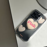 グレーサンドハートバルーンケース / Gray Sand Heart Balloon Case (Jelly Hard)