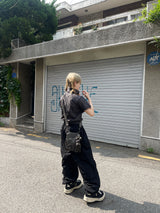 サマーナイロンバルーンダブルカーゴパンツ / Summer nylon balloon double cargo pants