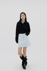 アイスライトブルーミニスカート/no.6176 Ice Light Blue Mini Skirt