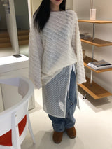 スノーウェーブニット