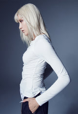 オフバランスジャージートップ / OFF- BALANCE JERSEY TOP (WHITE)