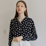 FLOWER LINE SHIRT_BLACK (6600104935542)