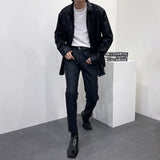CRベルベットモックネックロングスリーブシャツ/CR Velvet Mock-neck Long-Sleeved Shirt (4 colors)