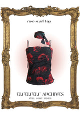 ローズスカーフトップス/ROSE SCARF TOP[red]