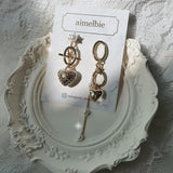 ハートアンドチェーンピアス / Heart and Chain Piercing - Gold Color