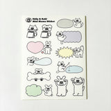 エディ&ラビミニメモステッカー / Eddy & Rabi Mini Memo Sticker