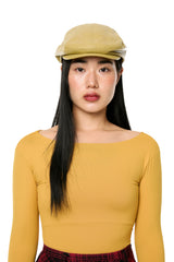 GLOSSY HUNTING CAP / MUSTARD