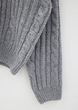 ウールプレッツェルバルキーニット / Wool pretzel bulky knit (4color)