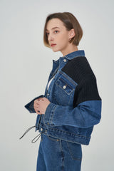 ニットデニムジャケット/ KNIT DENIM JACKET [6653]