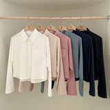 [6color] Basic pocket shirt & blouse