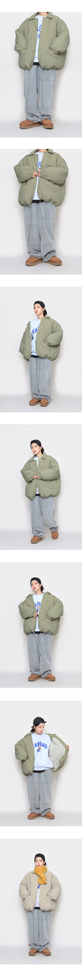 キルティングカラーパッドジャケット / Quilting collar padded jacket