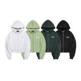 ODSDロゴクロップドフードジップアップ / ODSD LOGO SWEAT CROPPED HOOD ZIP-UP - 4COLOR