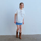 オーバーサイズダーリンTシャツ / OVERSIZE DARLING TEE, WHITE