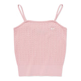 CHERRY CROP KNIT SLEEVELESS [PINK]