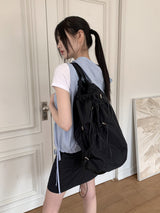 ナイロンストリングメッセンジャークロスビッグリュック/Shope Nylon String Messenger Cross Big Backpack