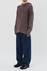 Julie Pigment Knit Hoodie (3color)