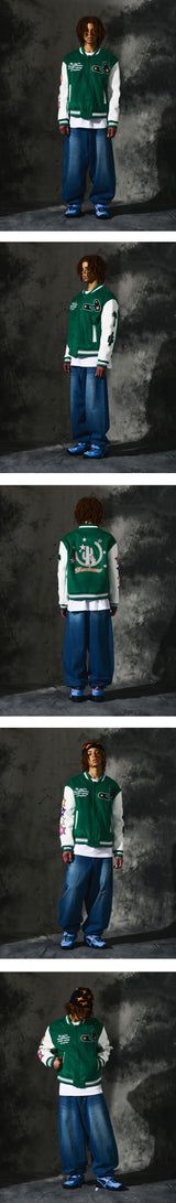 Cactus Varsity Jacket_Greend