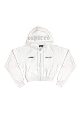 ラインストーンフーディージップアップ/Rhinestone Hoodie Zip-up (4164279828598)
