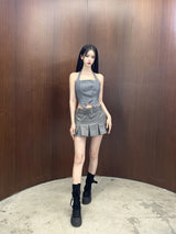 コーティングミニプリーツスカート / 939. Coating mini pleats skirt (2color)
