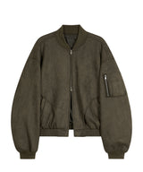 87-STAN027 [Vegan Suede]カーブドレイヤーボンバースエードジャケット