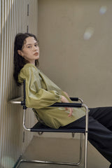 シャーリングパフブラウス/SHIRRING PUFF BLOUSE_MINT
