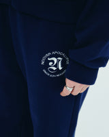 ROMAN TYPO LOGO TRAINING PANTS-NAVY (6680872845430)