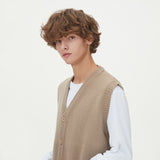 BUTTONS KNIT VEST_MOCHA (6612831010934)