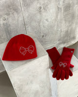 Jewelry ribbon red beanie