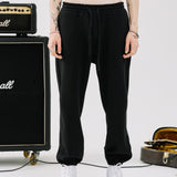 ルーズフィットスウェットパンツ/LOOSE-FIT SWEAT PANTS-BLACK